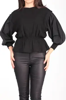 

Markapia Bubble Sleeve Blouse