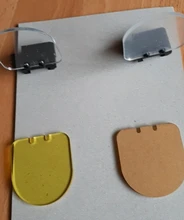 Protector de lentes a prueba de balas para mira telescópica, Protector de lente de punto rojo y verde, plegable, para Rifle, Airsoft, montaje de riel