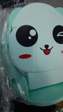 Portátil bebé orinal inodoro asiento lindo Panda de dibujos animados de niños orinal asiento de entrenamiento de los niños plegable respaldo olla Baño