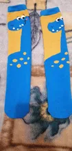 Calcetines de algodón con estampado de dibujos animados para niños, calcetín Infantil largo lindo, hasta la rodilla, con oso, de 3 a 12 años, 1 Uds.