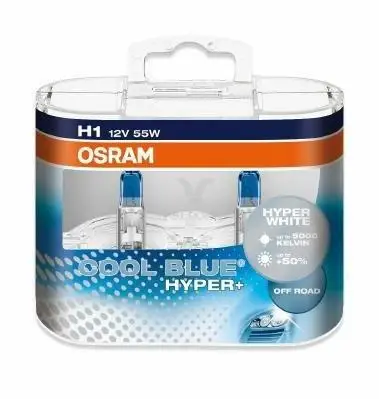 OSRAM 62150CBH+-HCB Лампа H1 12V- 55W(P14,5s) COOL BLUE HYPER PLUS+50%(коробка 2шт