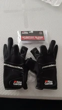 ABU Garcia-guantes de pesca de cuero de alta calidad, cómodos, antideslizantes, para pesca al aire libre, 1 par