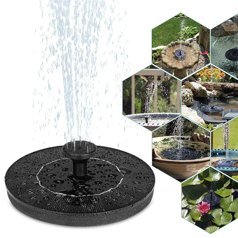 Nieuwe Solar Power Water Fontein Pomp Solar Fontein Fontein Drijvende Fontein Vijver Tuin Patio Decor Gazon Decoratie|Fountains Bird - AliExpress