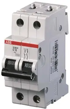 

Double pole circuit breaker 10A ABB s2002cds282001r0104 (25 ka, C)