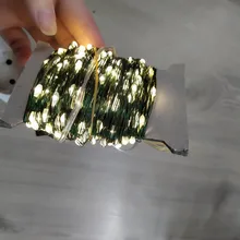 Led-String-Lights Green-Cable Tree Holiday-Decorration Christmas Outdoor Waterproof 100m