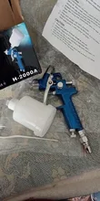 Boquilla de minipistola de aerógrafo, para pintar coches, H-2000 HVLP, 0,8mm/1,0mm