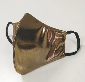 

Face mask Masks storage reusable in gold. TNT fabric manufactured in interior and exterior gilding fabric very bright, TNT filter
