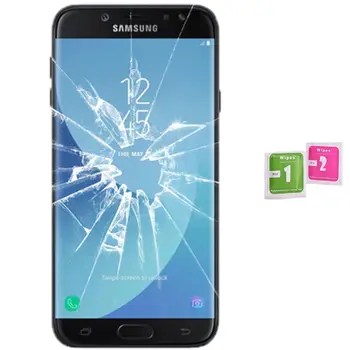 

Screen Protector glass Tempered Glass for for SAMSUNG GALAXY J7 2017 (Generico, not Full "SEE INFO") WIPES