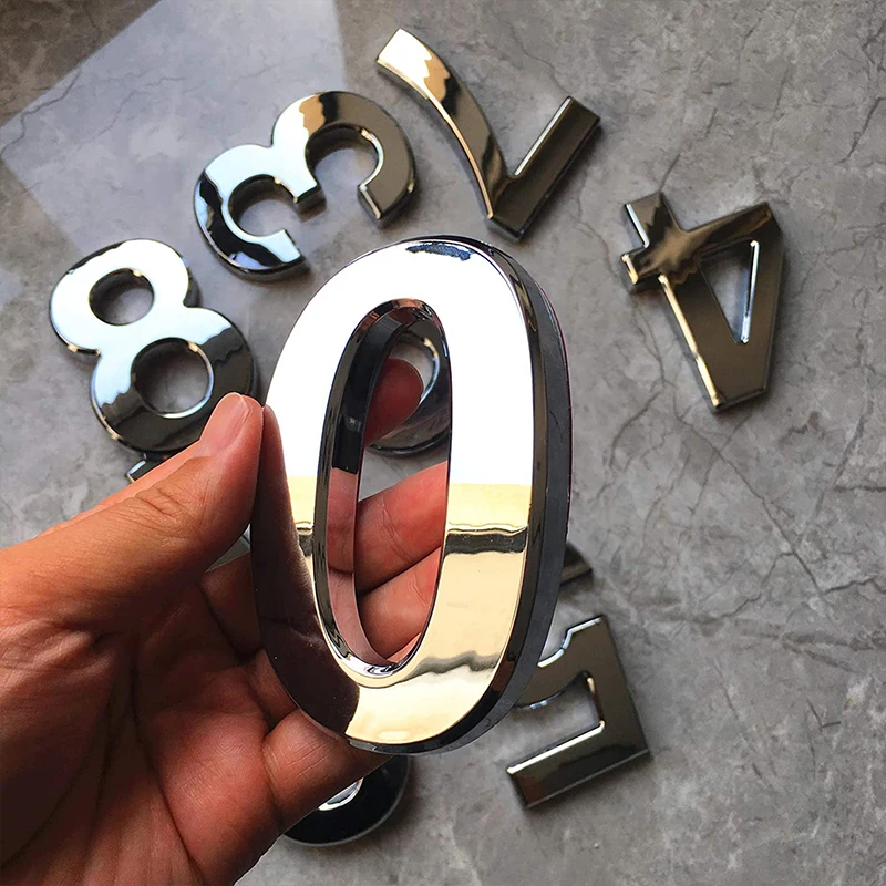 Self Adhesive Numbers for Outdoor Exterior House Numbers Signs on the Door Mailbox Numbers 0-9 Apartment Office Hotel Room house number signs door signs house numbers number plate