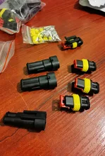 TSLEEN 5 uds impermeable 1/2/3/4/5/6 Pin forma sello Quad 12A IP68 eléctrico arnés de cable de automoción terminales del coche del camión