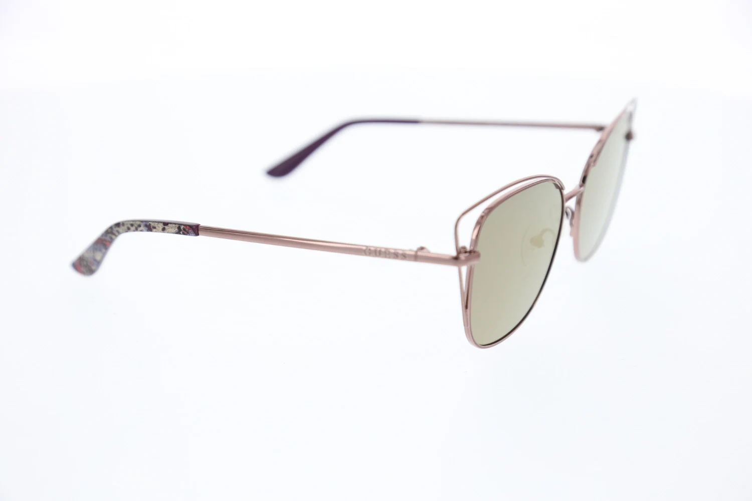 

Women's sunglasses gu 7528 48g metal metallic organic rectangle rectangular 56-16-140 guess