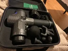 Pistola de masaje de alta frecuencia para relajación muscular, masajeador eléctrico con bolsa portátil, pistola de terapia para fitness