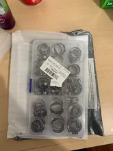 Abrazaderas de manguera continua de una sola oreja, 45/80-5,8mm, abrazaderas de manguera de acero inoxidable 23,5, anillos de fijación de pulgada para sellado de tipos de manguera, 304 Uds.