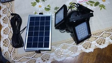 Solar-Light Remote-Control Solar-Garden-Lamps 3-Lamp-Head Outdoor Waterproof 60 Led 