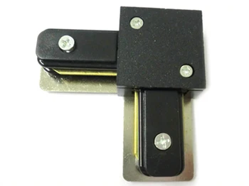 

Joint L connector for track of spotlights Led track Model L black color for Mono phase