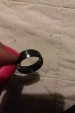 Anillo de acero inoxidable negro para hombre y mujer, joyería con abalorio, 2017
