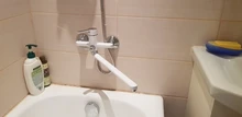 Shower Faucet Spray-Painting Bathroom-Tap Brass Frap White Outlet Body-Surface