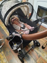 Cochecito de bebé 3 en 1, carrito de bebé ligero con marco de aluminio de paisaje alto, con asiento de coche para recién nacido, sin impuestos en la UE Coballe