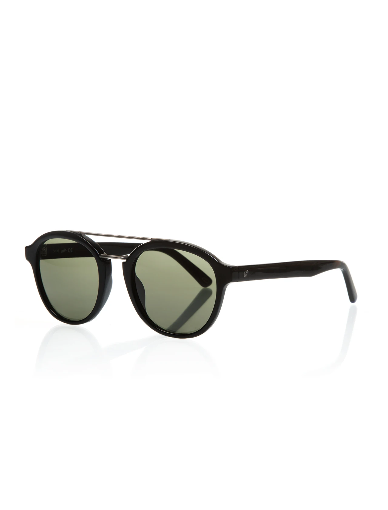 

Unisex sunglasses w 0169 01n bone black organic rectangle rectangular 51-21-145 web