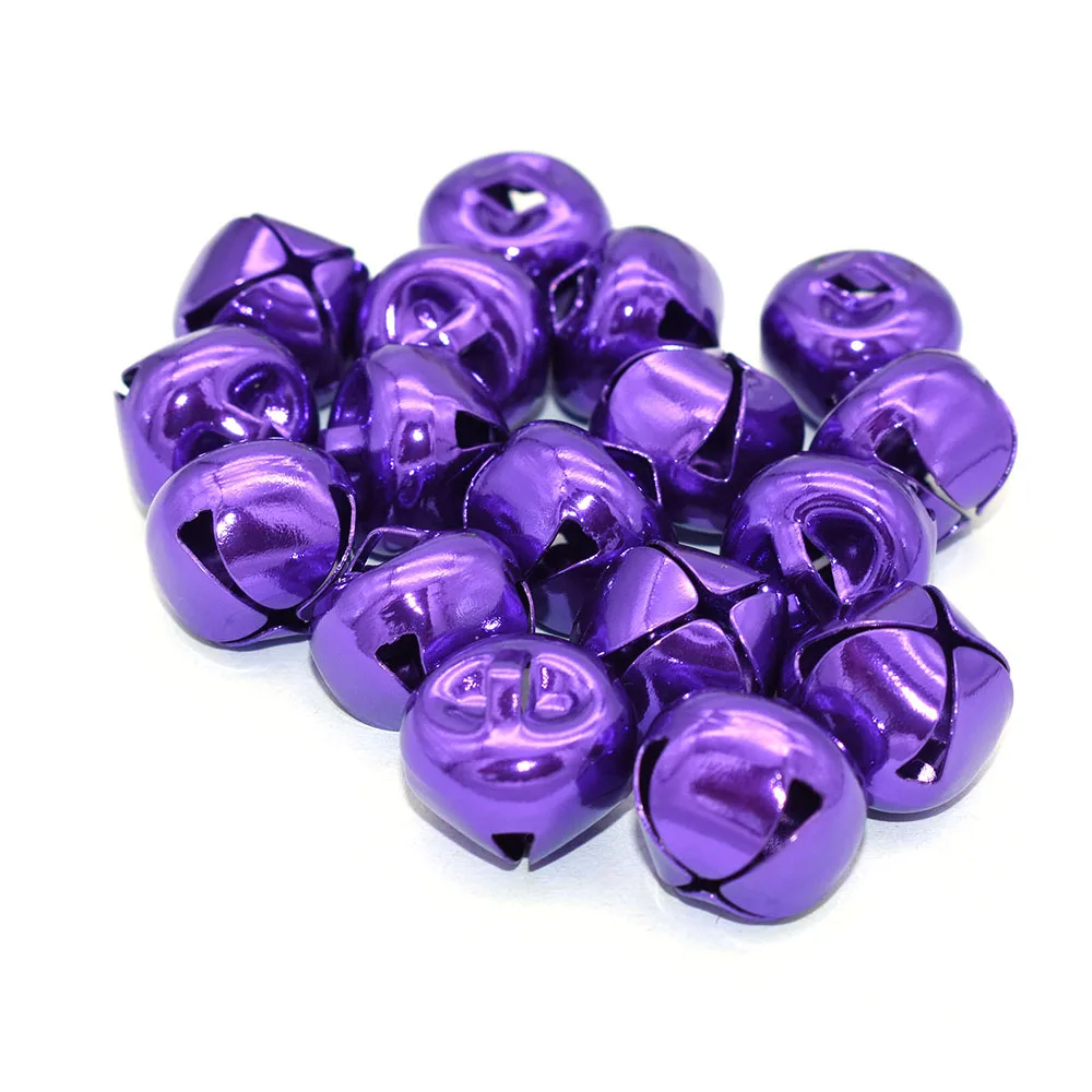 

Purple Jingle Bell Cross Bells Charms Christmas Bell Pendant Bells Ornament Bell Pet Bell Holiday Bell for Collar Christmas Home