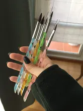 ROSALIND uña cepillo para todos cepillo para manicura de uñas de Gel polaco pintura pluma que puntea Gel barnices Kit de herramientas plumas de manicura