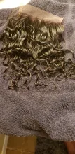 100% de cabello humano 4x4 con cierre de encaje, muestra de cabello brasileño, Remy, ondulado profundo, corto de 10 pulgadas