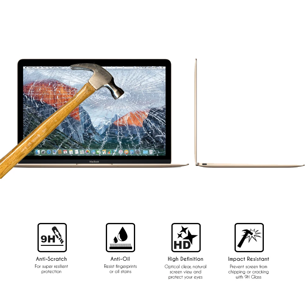 Защитное стекло для планшета из закаленного стекла Apple MacBook 12&quot | Компьютеры и
