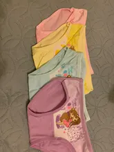 Lote de 4 Uds. De ropa interior para niños, bragas de algodón para niñas, pantalones cortos con diseños de dibujos animados de 2 a 10 años, ZL15