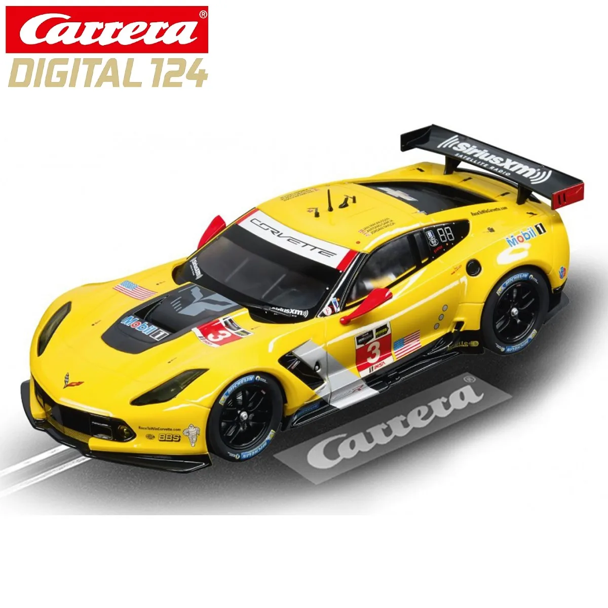 カレラスロットカーdigital124,23796シボレーコルベットc6r no.8