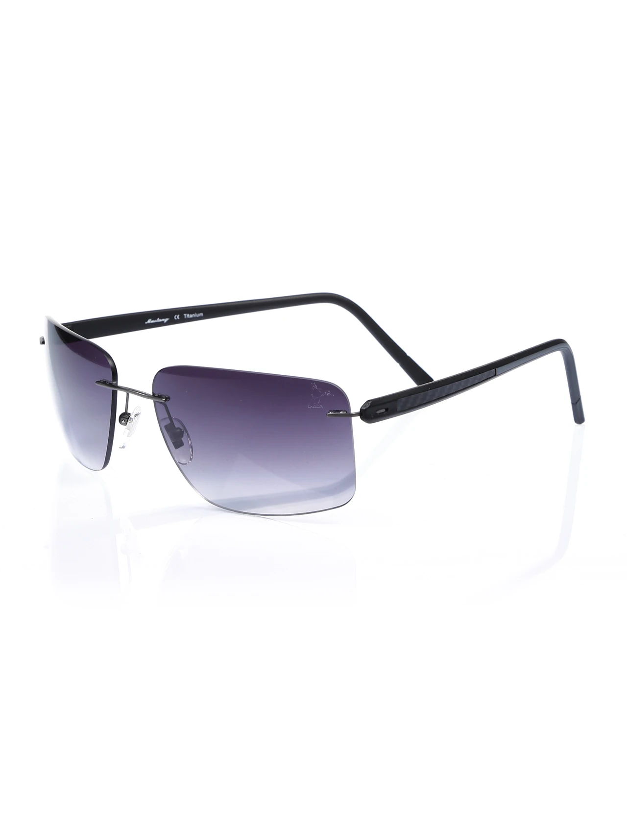

Men's sunglasses mu 1664 04 facet metallic organic rectangle rectangular 61-17-135 mustang