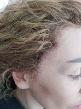 Noble rizado Ombre pelo mechones de cabello sintético Super largo rizado 1 Uds 28 -32 Rubio marrón mechones con extensiones de cabello