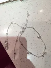 Cmoonry-tobillera con colgante simulado de perlas doble infinito, pulsera para el pie, 2 colores, para verano