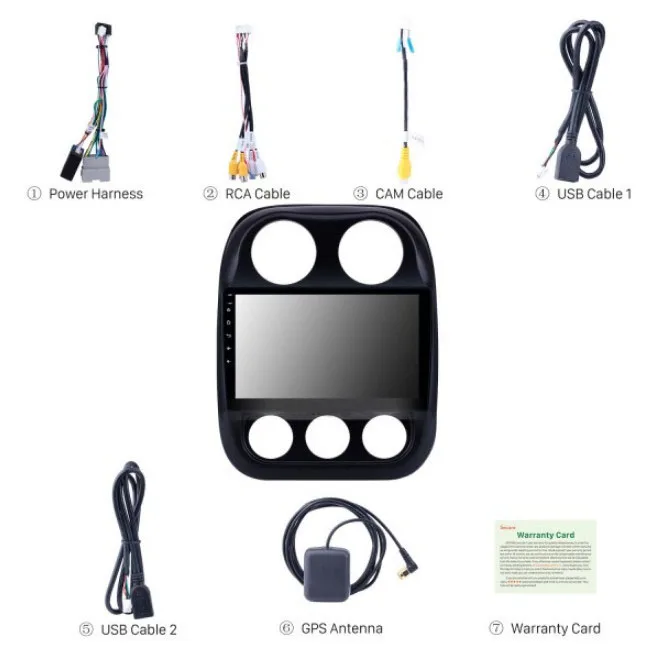 Lionet gps навигация для автомобиля Jeep Компас 10,1 дюймов RJ1001Y