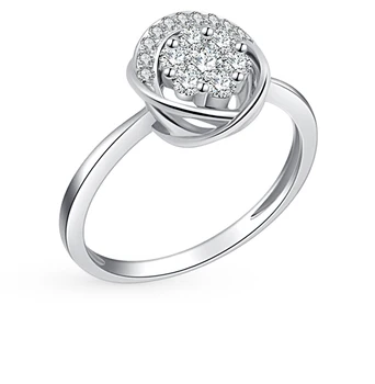 

Gold ring with diamonds sunlight sample 585