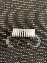 Cepillo de limpieza de uñas para manicura, cepillo de limpieza de uñas para cuidado del polvo, suave, rosa, para pedicura, portátil