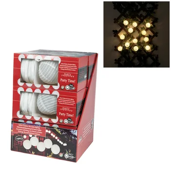 

* ULT. PCS * GARLAND INDOOR USE 20 LEDS -3XAA NOT INCLUDED-OVERALL LENGTH 6 METERS-40CM BETWEEN BALLS-15CM