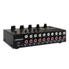 5-in 5-out audio signal selection mixing splitter  output independent volume adjustment RCA interface 5