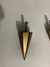 3 uds HSS titanio broca 4-12 4-20 4-32 de perforación de Metal de acero de alta velocidad cortador de agujeros para madera taladro de cono