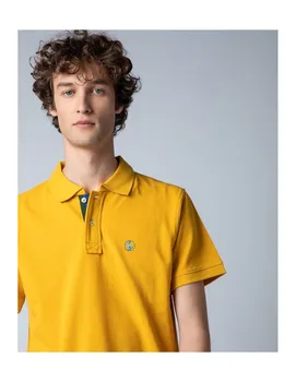

Plain Goose brand Polo for men short sleeve basico pink