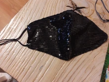 Mascarilla facial con lentejuelas ostentosas para fiesta, máscara antipolvo, lavable, reutilizable, lazo de oreja elástico, kpop