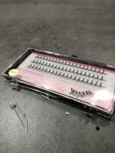 Pestañas de racimo de 60 clústeres/caja, pestañas de extensión de pestañas individuales gruesas bunches maquillaje profesional pestañas postizas