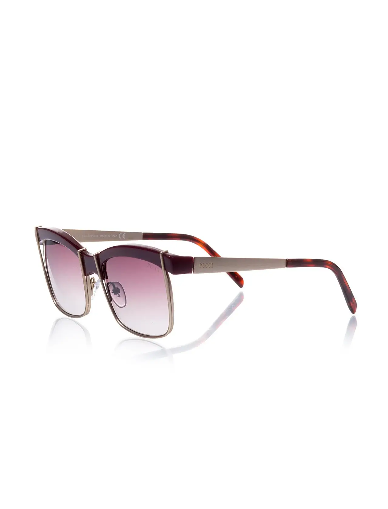 

Women's sunglasses ep 0058 69t clubmaster Burgundy organic square square 56-18-135 emilio pucci