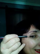 Delineador de ojos líquido negro para mujer, delineador profesional de larga duración, resistente al agua, de secado rápido, lápiz, herramientas de belleza, 1 ud.