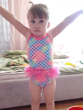 Bañador de sirena para niñas de estilo europeo y americano, traje de baño de una pieza para XYY-75