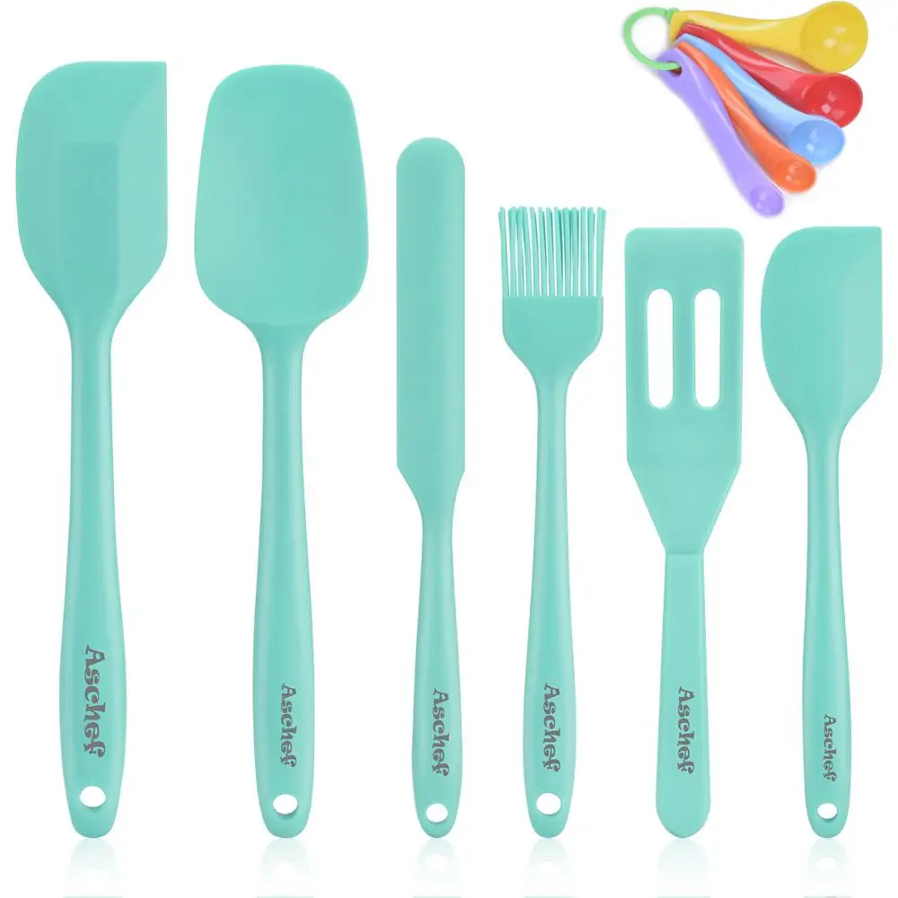 

High Heat Resistant Silicone Spatula Set 11pcs Kitchen Utensil Set Silicone Spatula Stainless Steel Core for Cooking Baking
