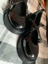 Mujeres Mary Jane Lolita Cosplay Zapatos Mujer Bombas Punta redonda Tacones gruesos Cruz atada Hebilla Correa Mujer 2021 Plataforma Zapatos de mujer