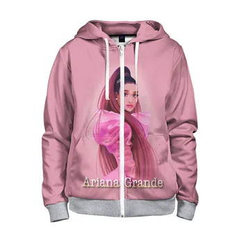 

Children's sweatshirt 3D with zipper Ariana Grande (Ariana Grande)