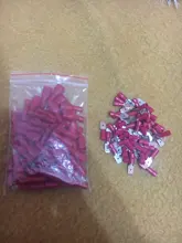 Cable-Plug Connectors Wiring Spade Electrical-Crimp-Terminal Female Insulated FDD 100pcs