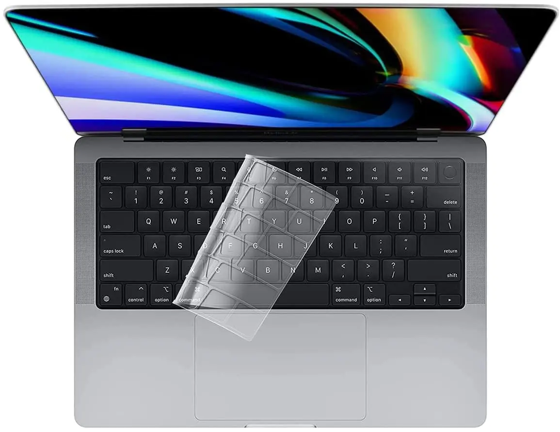 Cover Per Tastiera In Tpu Trasparente Ultra Sottile Per Macbook M2 Pro 14 16 2023 2021 M1 A2442/ A2779 Pro16 2021 M1 Max A2485 A2780 Cover Trasparente
