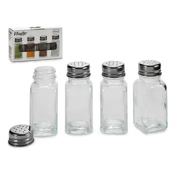

Spice Rack Crystal (4 x 9 x 4 cm) (4 Pieces) 7 cl